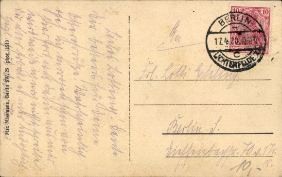 Postcard Berlin Steglitz Lichterfelde, Stubenrauch District Hospital, Ward IX