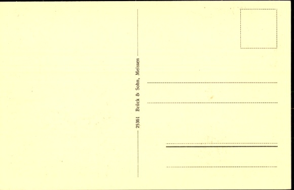 Postcard Coswig in Saxony, School