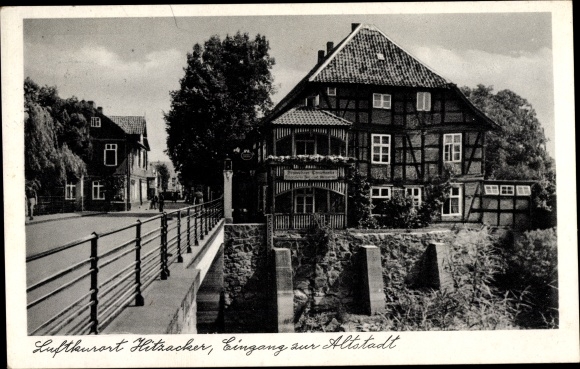 Ak Hitzacker aan de Elbe, toegang tot de oude stad
