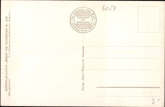 Artist Postcard Der Schneekopf, Observation Tower