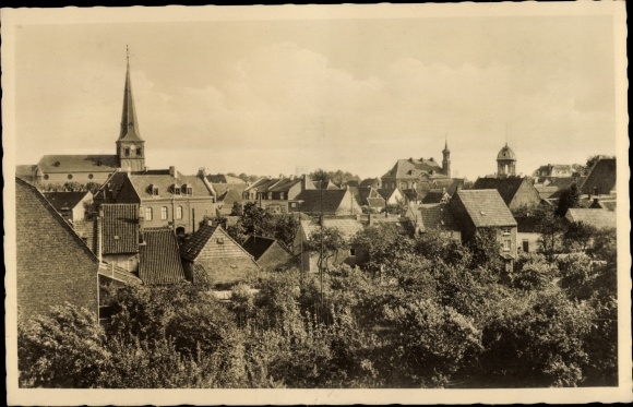 Ak Rheinberg am Niederrhein, Panorama