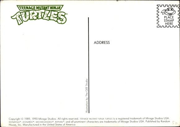 Postcard Comic, Teenage Mutant Ninja Turtles, Turtles, Rays