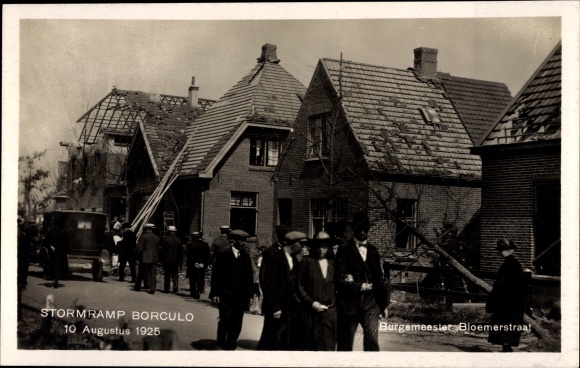 PC Borculo Gelderland, Burgemeester Bloemerstraat, Stormramp, August 10, 1925