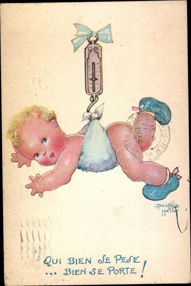 Artysta KP Mallet, Beatrice, Bebe, qui bien se pese, bien se porte, Dziecko wisi na wadze