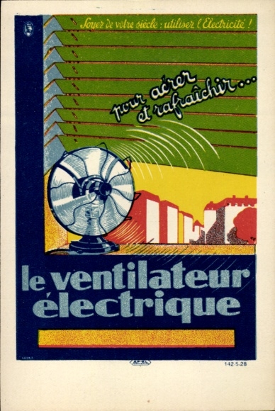 Ak le Ventilateur électrique, reclame