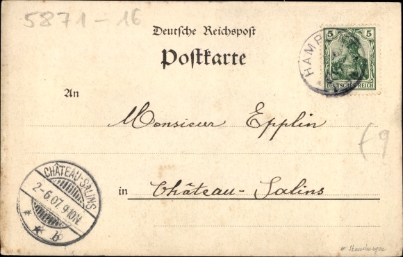 Postcard Bad Friedrichshall in Württemberg, Friedrichshaller Bitterwasser creates a love of life and work