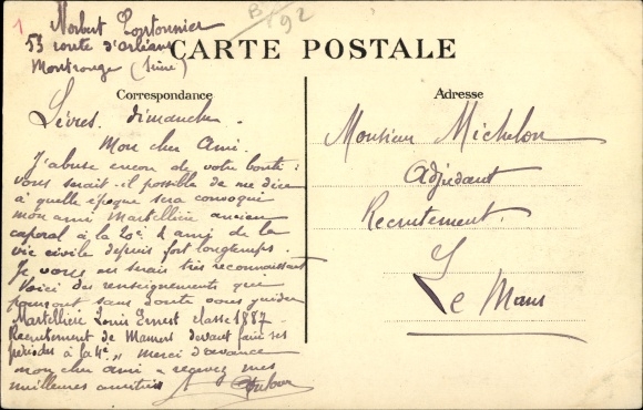 Postcard Sèvres Hauts-de-Seine, Allée des Maronniers, Villa Brancas