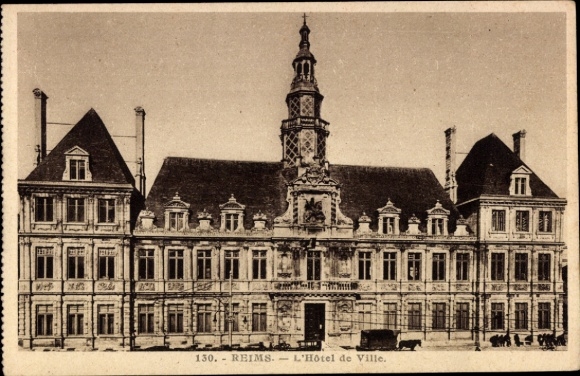 Ak Reims Marne,  Hôtel de Ville,  Architektur, 