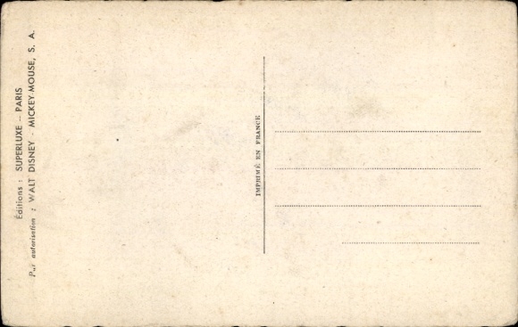 Postcard Walt Disney, Snow White and the Seven Dwarfs, Dwarf House