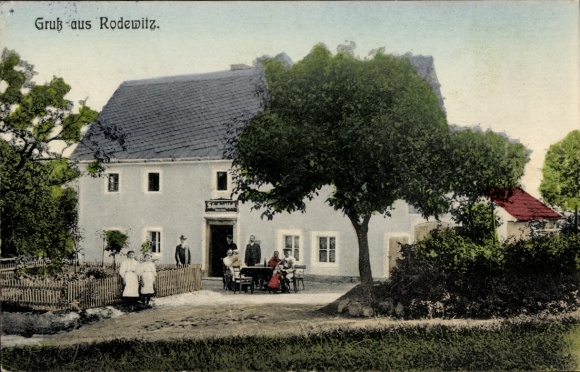 Ak Rodewitz Hochkirch in Sachsen, Gasthaus