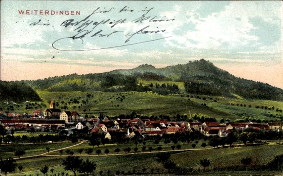Ak Weiterdingen Hilzingen im Hegau, Gesamtansicht