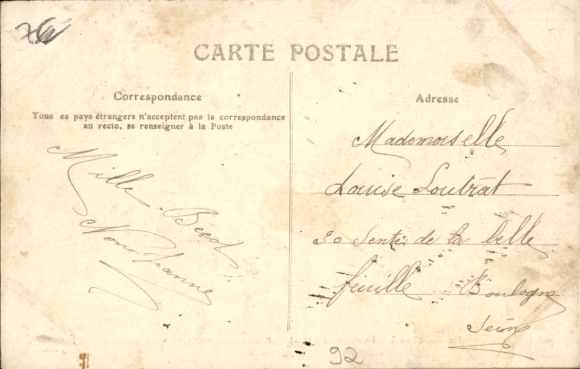 Postcard Garches Hauts de Seine, Villeneuve-l'Étang, Boulevard Michel Brezin