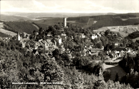 Ak Bad Lobenstein in Thüringen, Blick vom Geheeg
