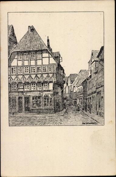 Künstler Ak Ubbelohde, Otto, Hameln Niedersachsen, Emmernstraße