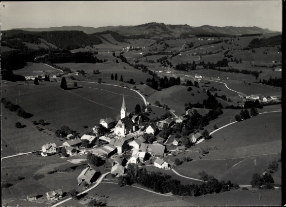 Ak Stiefenhofen in Allgäu Schwaben, luchtfoto