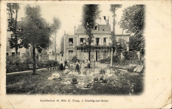 CPA Neuilly sur Seine Hauts de Seine, Institution de Mile E. Fray