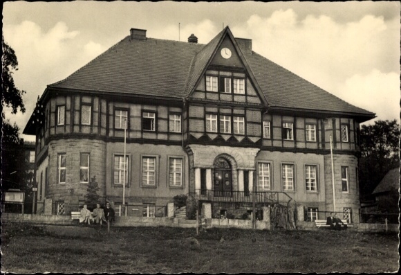 Postcard Schierke Wernigerode am Harz, Town Hall
