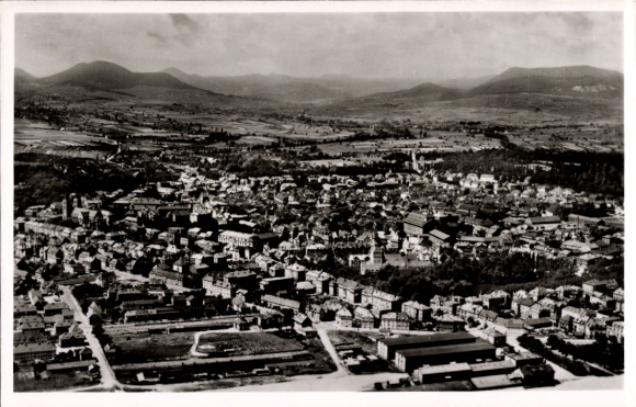 Postcard Landau in der Pfalz, aerial photograph