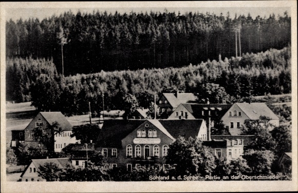 Ansichtkaart Sohland aan de Spree in Saksen, Gasthof zur Oberschmiede
