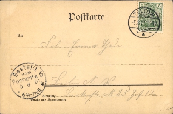 Postcard Berlin Zehlendorf Schönow, Inn of A. Henschel