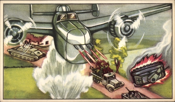 Postcard Reklame, Toffee Crefin, Aviation Alliee, Le Debarquement en Europe No. 44