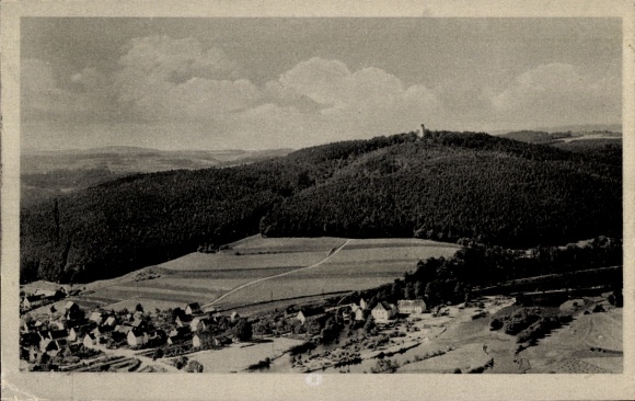 Postcard Untersteinbach an der Naab Pfreimd in the Upper Palatinate, aerial photograph