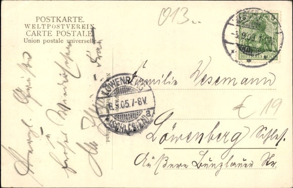 Postcard Dresden Lochwitz Bühlau, Tauschers Sanatorium, Grundstrasse