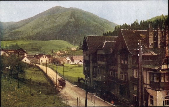 Postcard Steinhaus am Semmering Styria, partial view