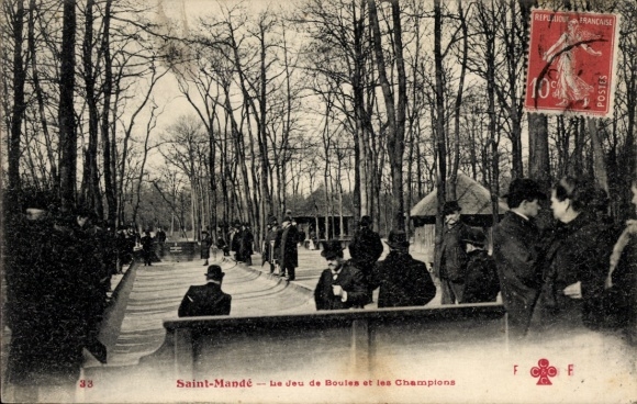 Ak Saint Mandé Val de Marne, Le Jeu de Boules et les Champions