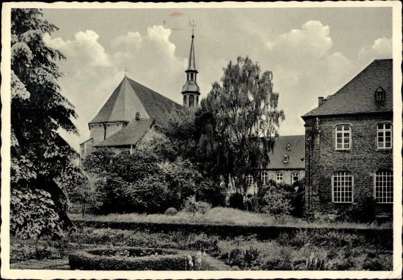 Postcard Füssenich Zülpich North Rhine-Westphalia, St. Nikolaus Stift, church