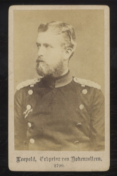 CdV portrait Leopold Hereditary Prince of Hohenzollern-Sigmaringen