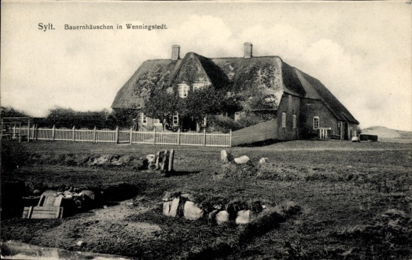 Postcard Wenningstedt on Sylt, farmhouse