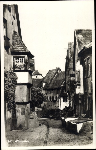Ak Bad Wimpfen am Neckar, woongebouwen