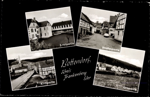 PC Bottendorf Burgwald in Hesse, school section, church section, local section, street section