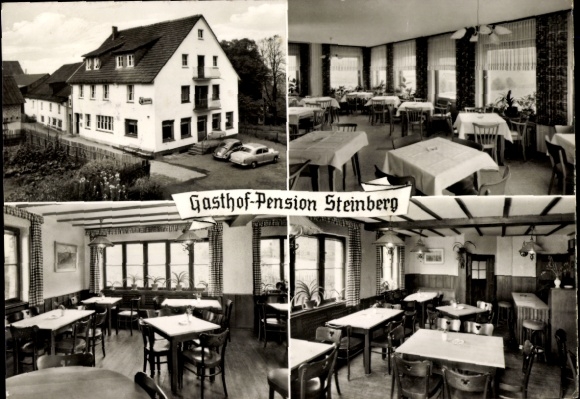 Postcard Wildewiese Sundern in Sauerland, Gasthof Pension Franz Steinberg, guest room