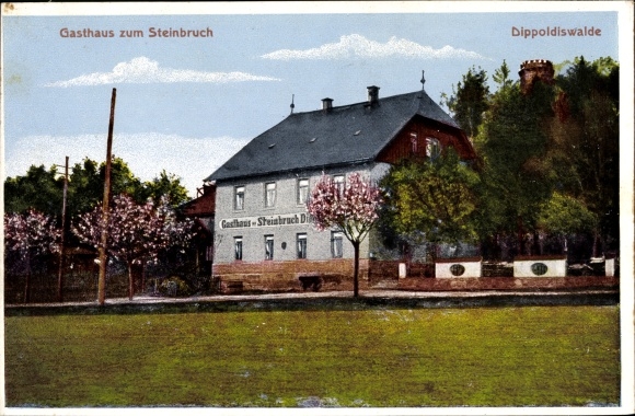 Postcard Dippoldiswalde in Saxony, Inn zum Steinbruch