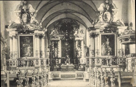 KP Höxter, kościół zamkowy Corvey, widok od wewnątrz