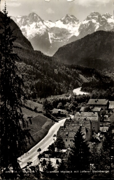Postcard Melleck Schneizlreuth Berchtesgadener Land, general view