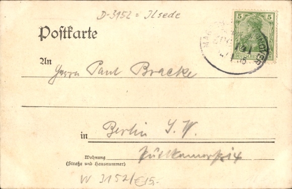 Postcard Groß Ilsede in Lower Saxony, general view, train station