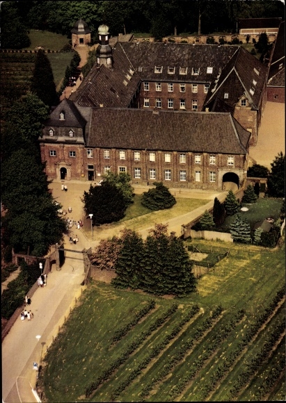 Postcard Jüchen North Rhine Westphalia, Nikolauskloster, study home and youth education center of the oblates
