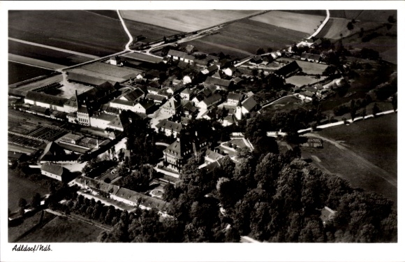 Postcard Adldorf Eichendorf in Lower Bavaria, aerial photograph