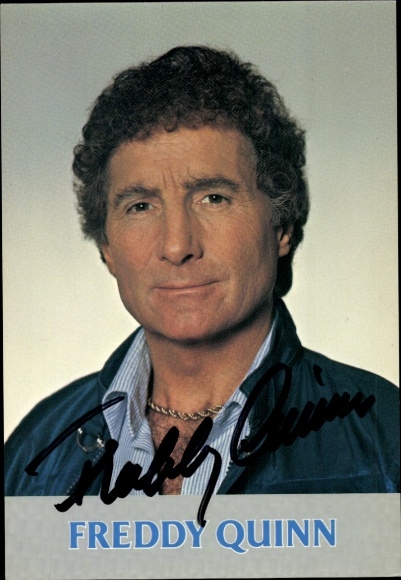 Ak Sänger und Schauspieler Freddy Quinn, Portrait, Autogramm
