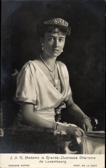 Ak Großherzogin Charlotte von Luxemburg, Portrait
