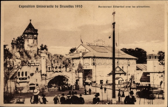 Picture World Exhibition Brussels 1910, Restaurant Zillertal, Attraction Park