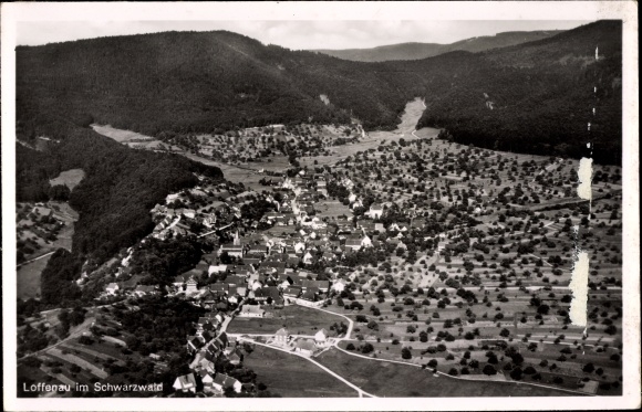 PC Loffenau Baden Württemberg, aerial photo of the place