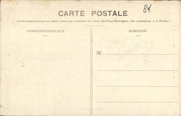 Postcard Fouesnant Finistère, woman, wedding toilet