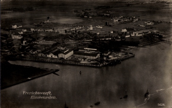 Postcard Einswarden Nordenham in Oldenburg, Frerichswerft