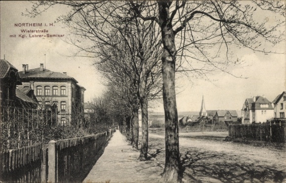 KP Northeim w Dolnej Saksonii, Wieterstraße z Kgl. seminarium nauczycielskie