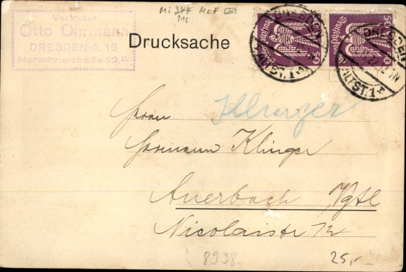 PC Lindenberg im Allgäu Swabia, Ottmar Reich, straw hat factory, bleaching, dyeing, advertising
