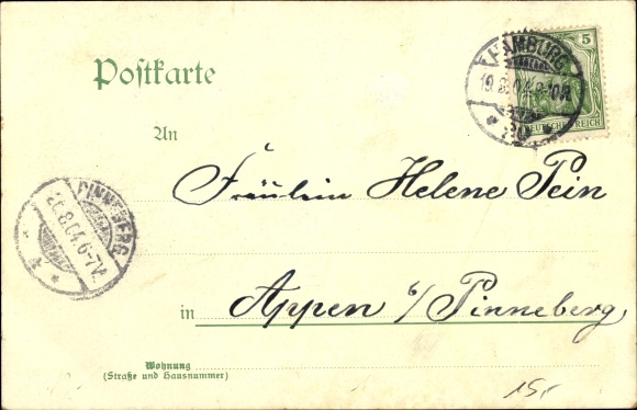 Postcard Garstedt in Lower Saxony, children&#39;s home Tannenhof, Mrs. Stoffers